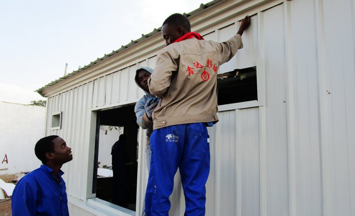 Mozambique poultry shed has been finished